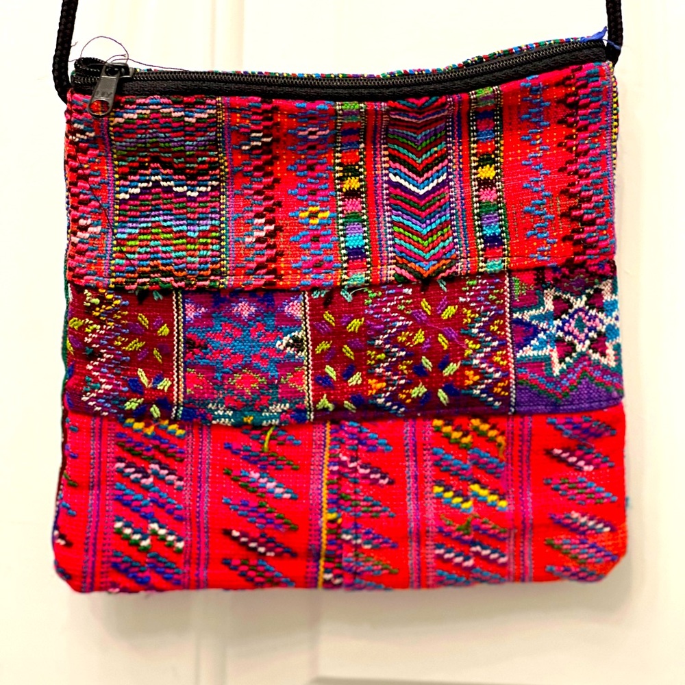 Boho Multi Color crossbody purse from Mexico
